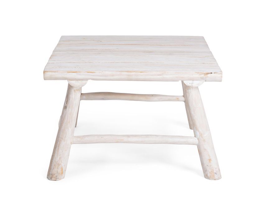 Table basse en bois teck blanchit Sary L 90 cm 2 - Photo n°6