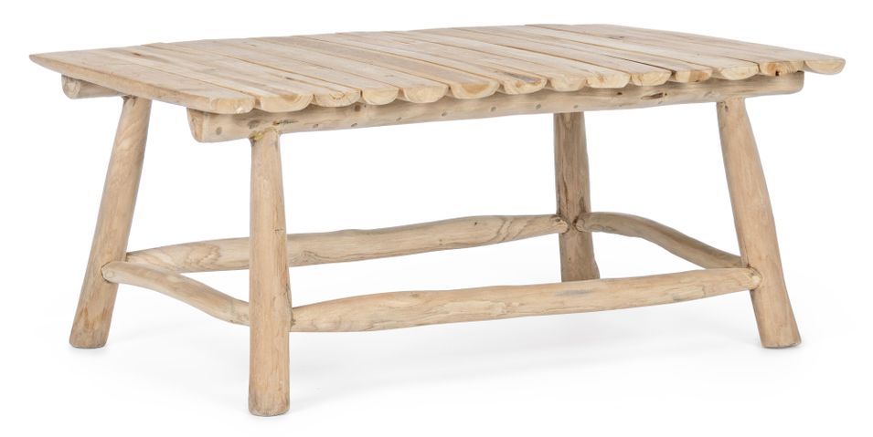 Table basse en bois teck naturel Emilie L 90 cm - Photo n°1