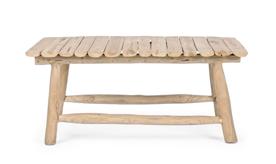 Table basse en bois teck naturel Emilie L 90 cm - Photo n°5