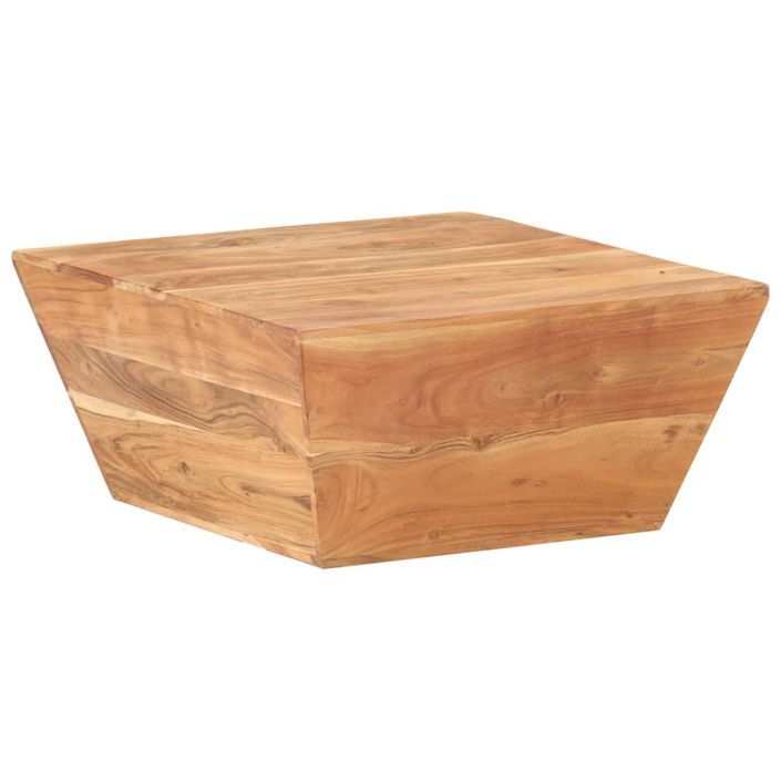 Table basse en forme de V 66x66x30 cm Bois d'acacia massif - Photo n°1