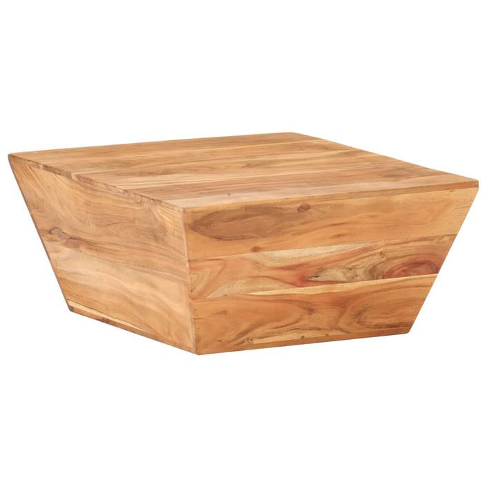 Table basse en forme de V 66x66x30 cm Bois d'acacia massif - Photo n°10