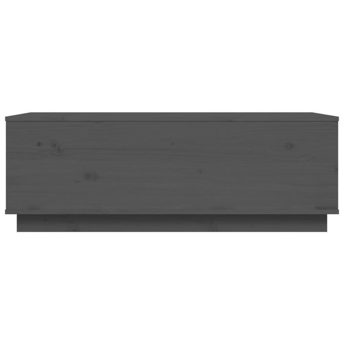 Table basse Gris 100x50x35 cm Bois massif de pin - Photo n°6