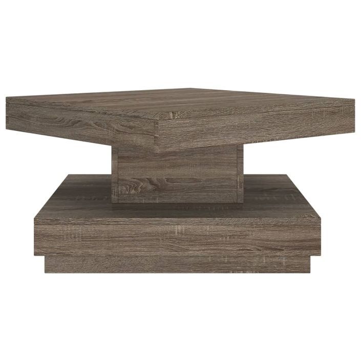 Table basse Gris 60x60x35 cm MDF - Photo n°4