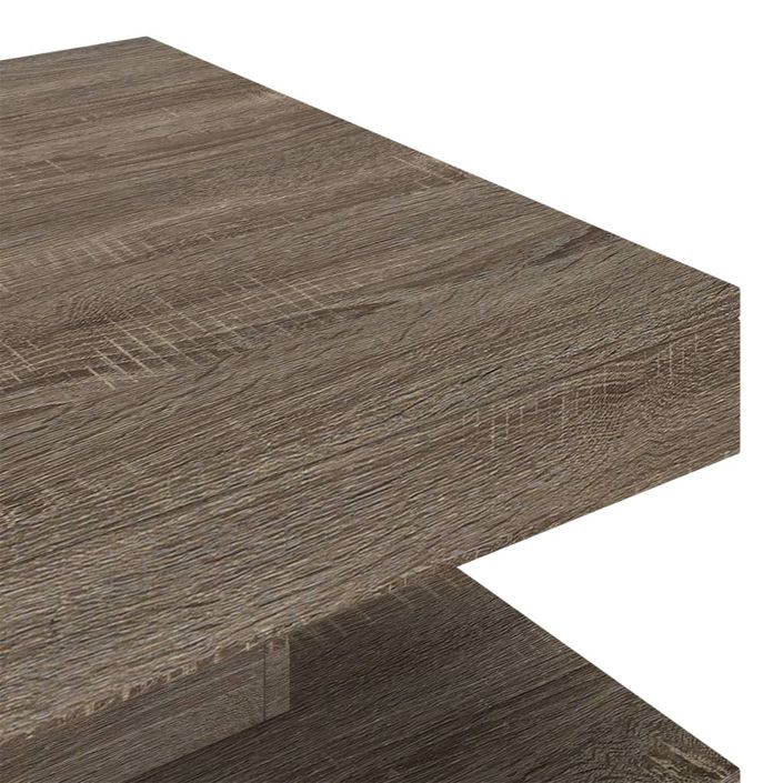 Table basse Gris 60x60x35 cm MDF - Photo n°5