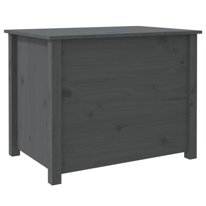 Table basse Gris 71x49x55 cm Bois massif de pin - Photo n°9