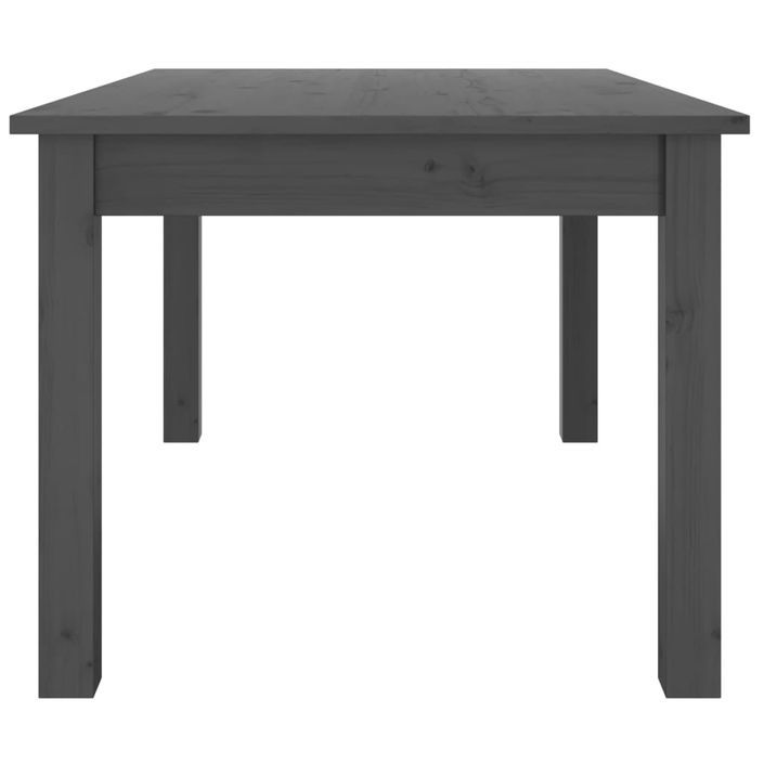 Table basse Gris 80x50x40 cm Bois massif de pin - Photo n°4