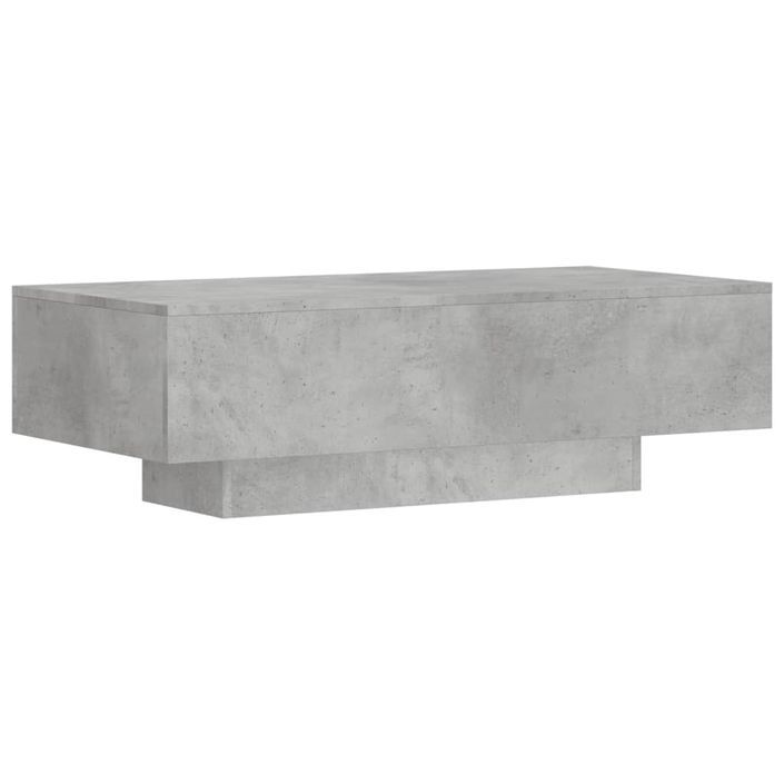 Table basse gris béton 100x49,5x31 cm bois d'ingénierie - Photo n°1