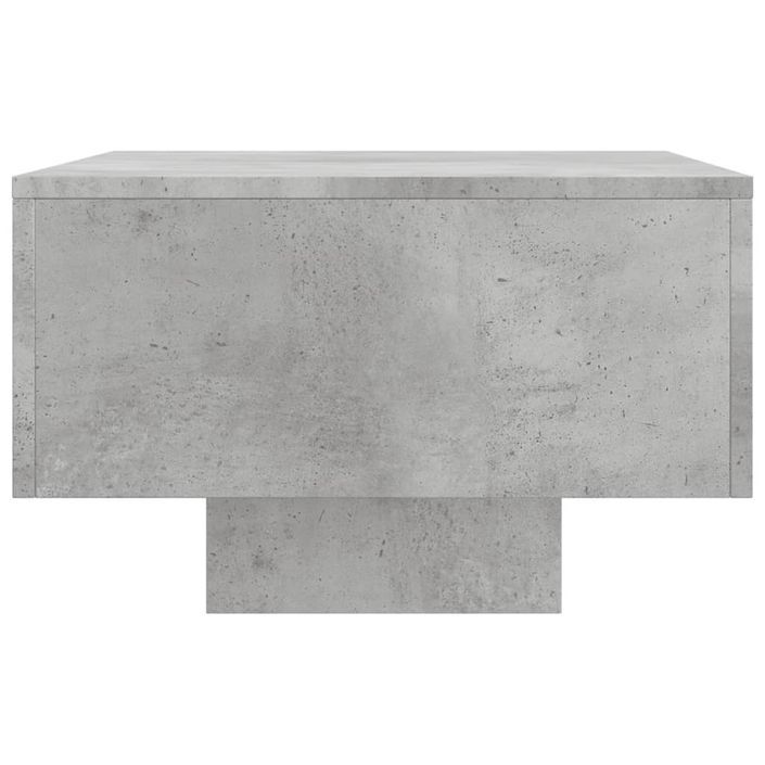 Table basse gris béton 100x49,5x31 cm bois d'ingénierie - Photo n°5