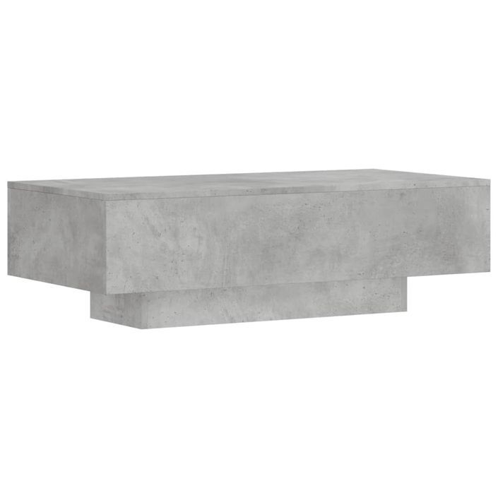 Table basse gris béton 100x49,5x31 cm bois d'ingénierie - Photo n°6