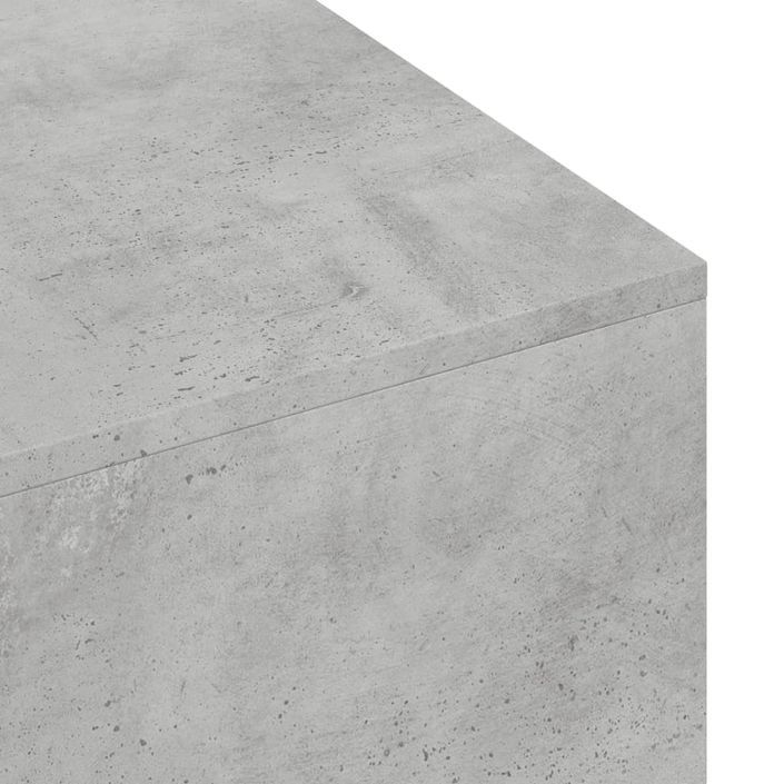 Table basse gris béton 100x49,5x31 cm bois d'ingénierie - Photo n°7