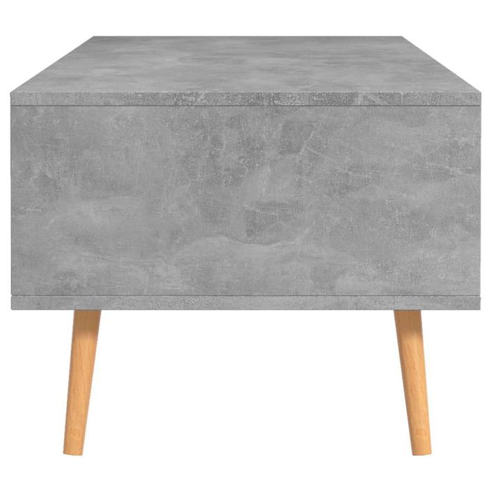 Table basse Gris béton 100x49,5x43 cm - Photo n°5