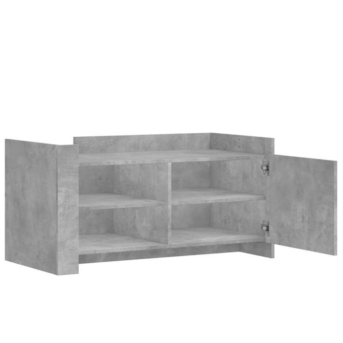 Table basse gris béton 100x50x50 cm bois d'ingénierie - Photo n°7