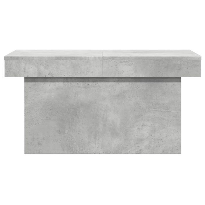 Table basse gris béton 100x55x40 cm bois d'ingénierie - Photo n°5