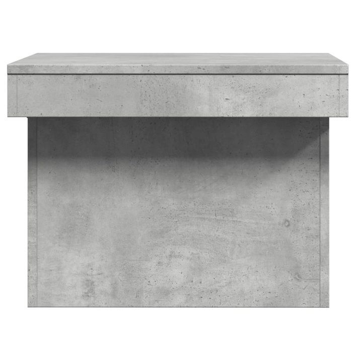 Table basse gris béton 100x55x40 cm bois d'ingénierie - Photo n°6