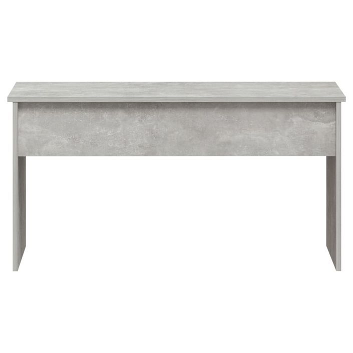 Table basse Gris béton 102x50,5x52,5 cm Bois d'ingénierie - Photo n°4