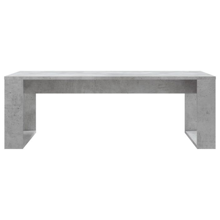 Table basse gris béton 102x50x35 cm bois d'ingénierie - Photo n°4