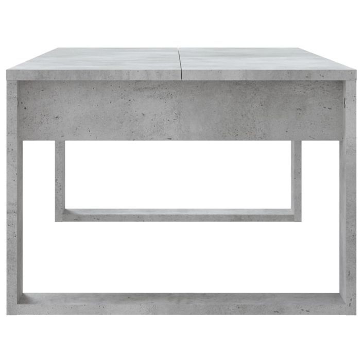 Table basse gris béton 102x50x35 cm bois d'ingénierie - Photo n°5