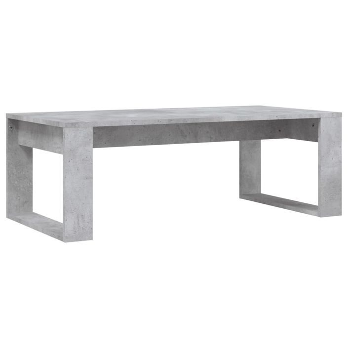 Table basse gris béton 102x50x35 cm bois d'ingénierie - Photo n°6