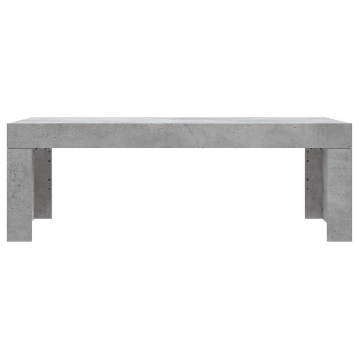 Table basse gris béton 102x50x36 cm bois d'ingénierie - Photo n°4