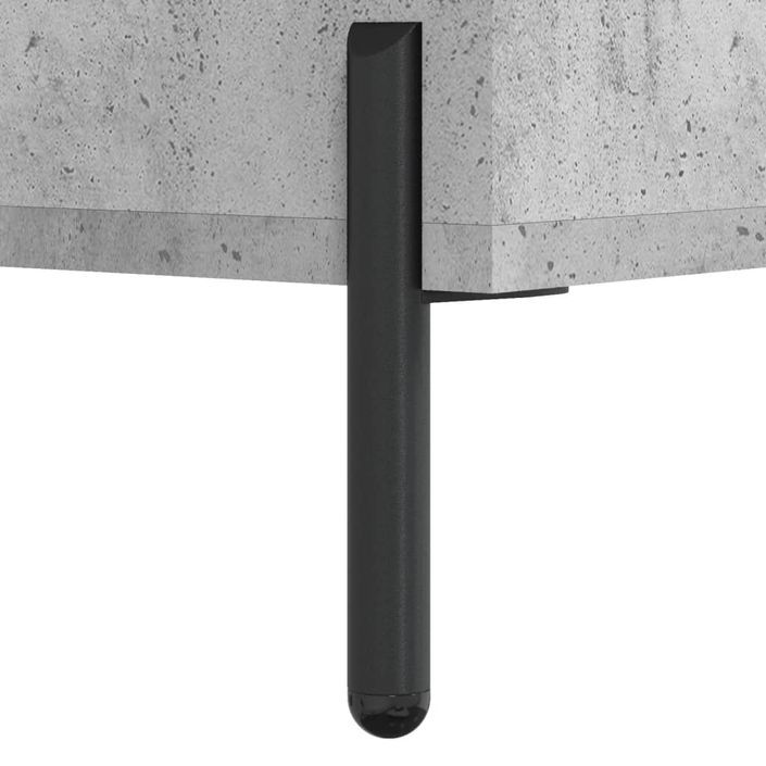 Table basse gris béton 102x50x40 cm bois d'ingénierie - Photo n°11