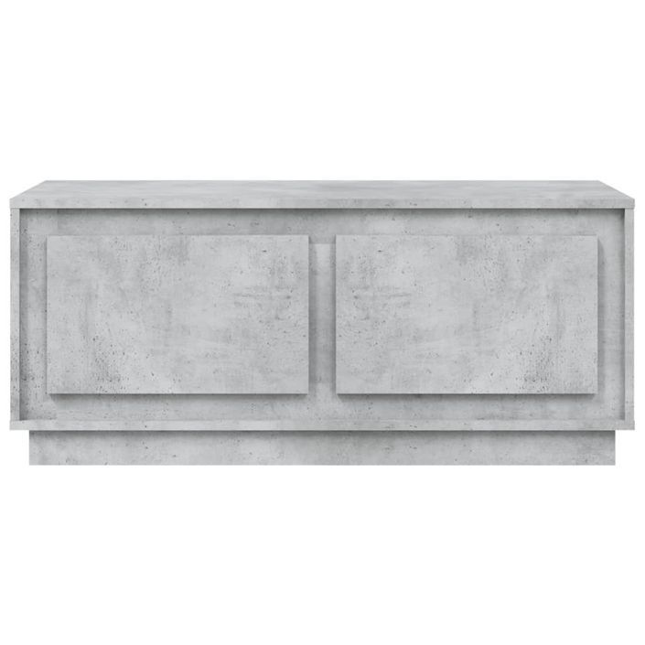 Table basse gris béton 102x50x44 cm bois d'ingénierie - Photo n°6