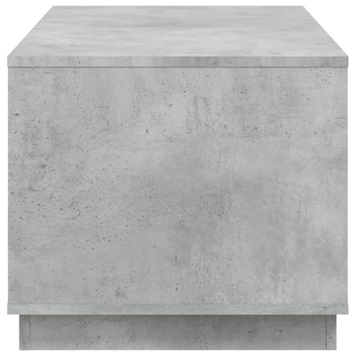 Table basse gris béton 102x50x44 cm bois d'ingénierie - Photo n°8