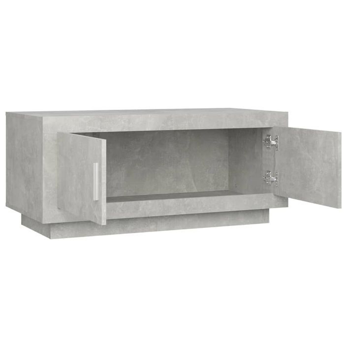 Table basse gris béton 102x50x45 cm bois d'ingénierie - Photo n°5