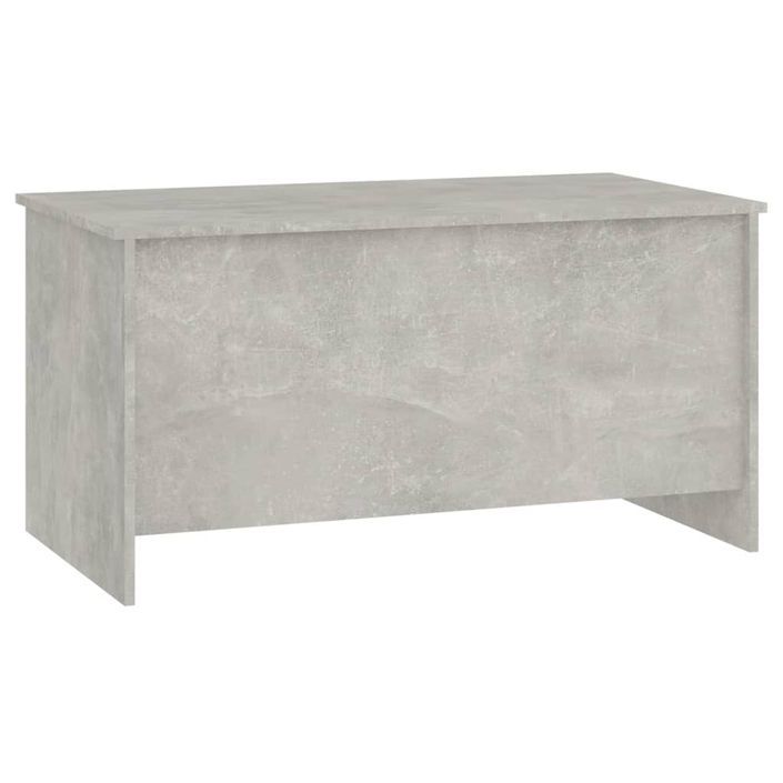 Table basse Gris béton 102x55,5x52,5 cm Bois d'ingénierie - Photo n°3