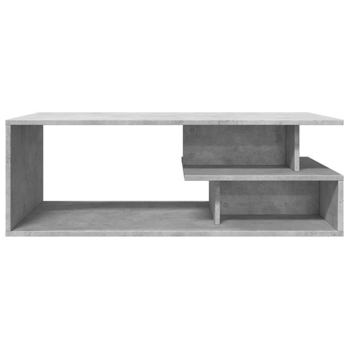 Table basse gris béton 102x55x35 cm bois d'ingénierie - Photo n°4