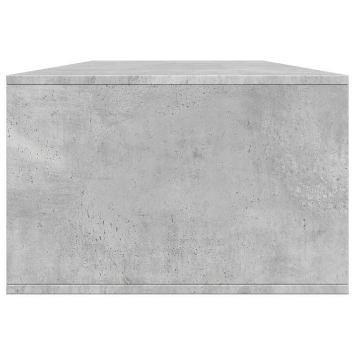 Table basse gris béton 102x55x35 cm bois d'ingénierie - Photo n°5