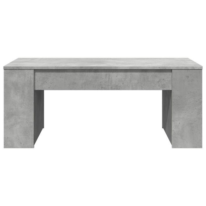 Table basse gris béton 102x55x42 cm bois d'ingénierie - Photo n°4