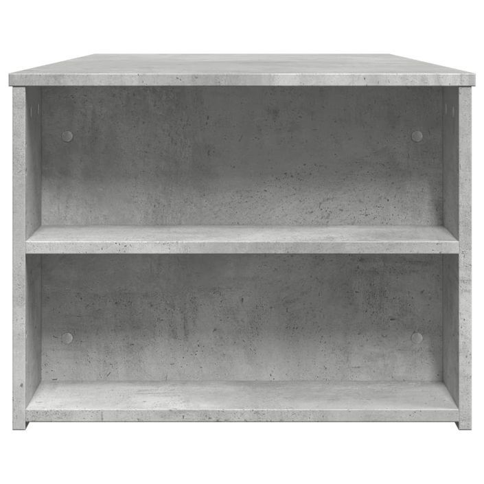 Table basse gris béton 102x55x42 cm bois d'ingénierie - Photo n°5