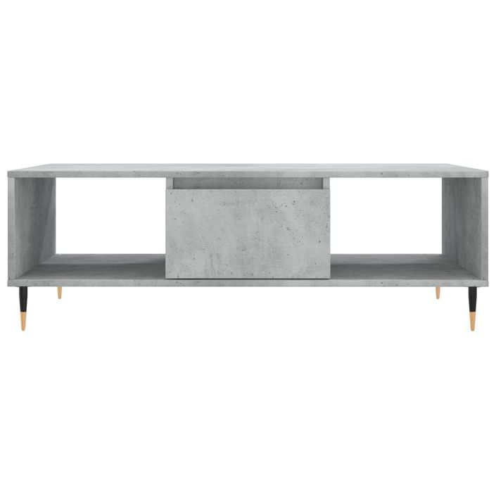 Table basse gris béton 104x60x35 cm bois d'ingénierie - Photo n°5