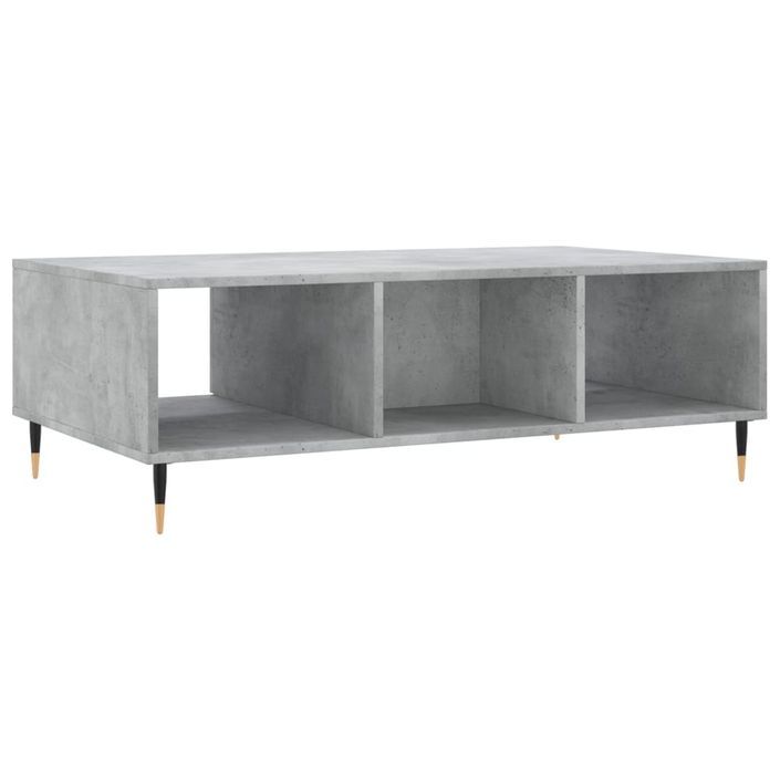 Table basse gris béton 104x60x35 cm bois d'ingénierie - Photo n°8