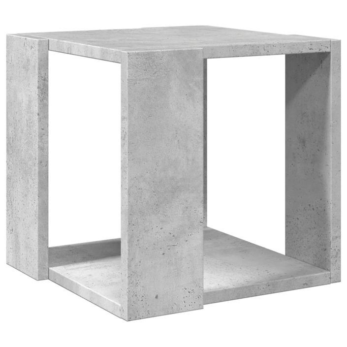 Table basse gris béton 32x32x30 cm bois d'ingénierie - Photo n°2