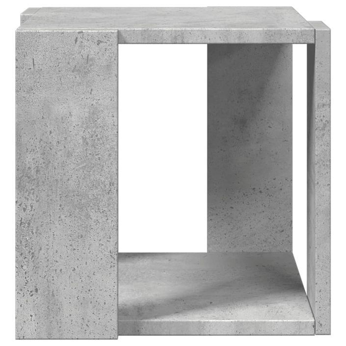 Table basse gris béton 32x32x30 cm bois d'ingénierie - Photo n°5