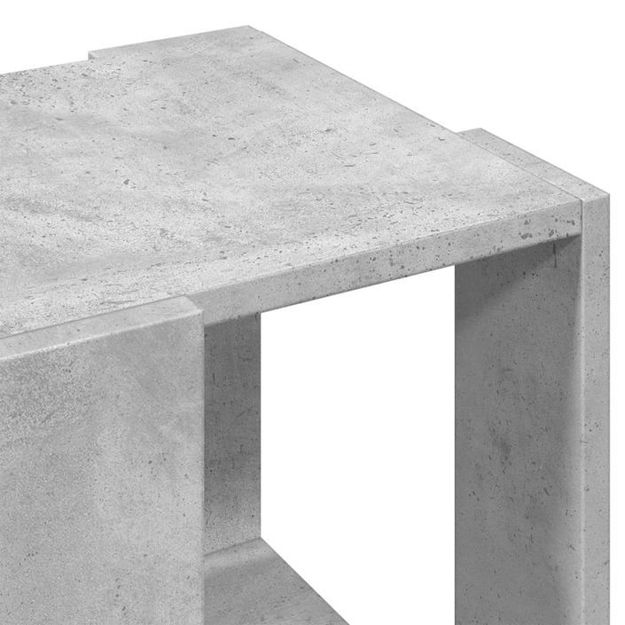 Table basse gris béton 32x32x30 cm bois d'ingénierie - Photo n°7