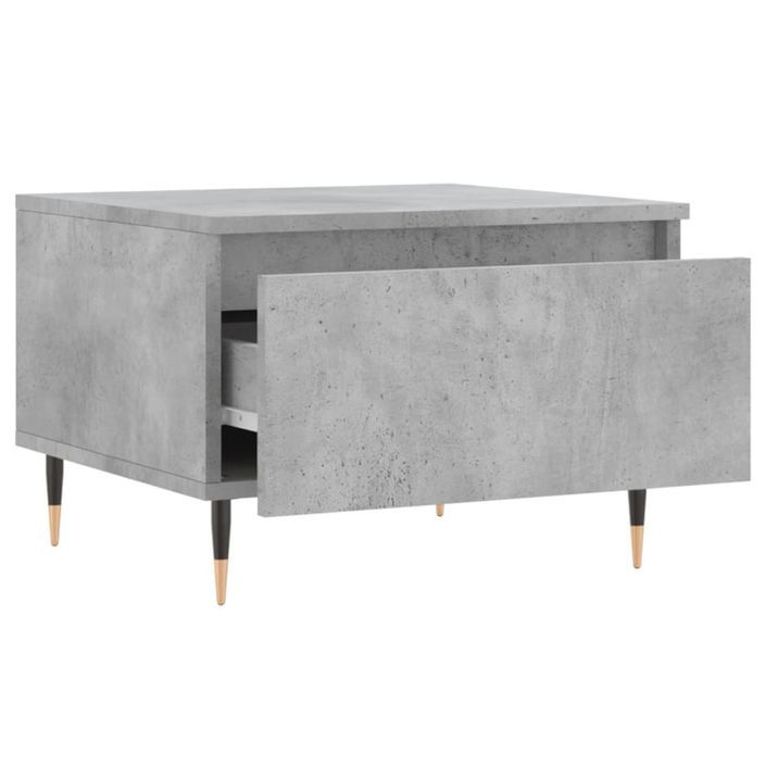 Table basse gris béton 50x46x35 cm bois d'ingénierie - Photo n°6