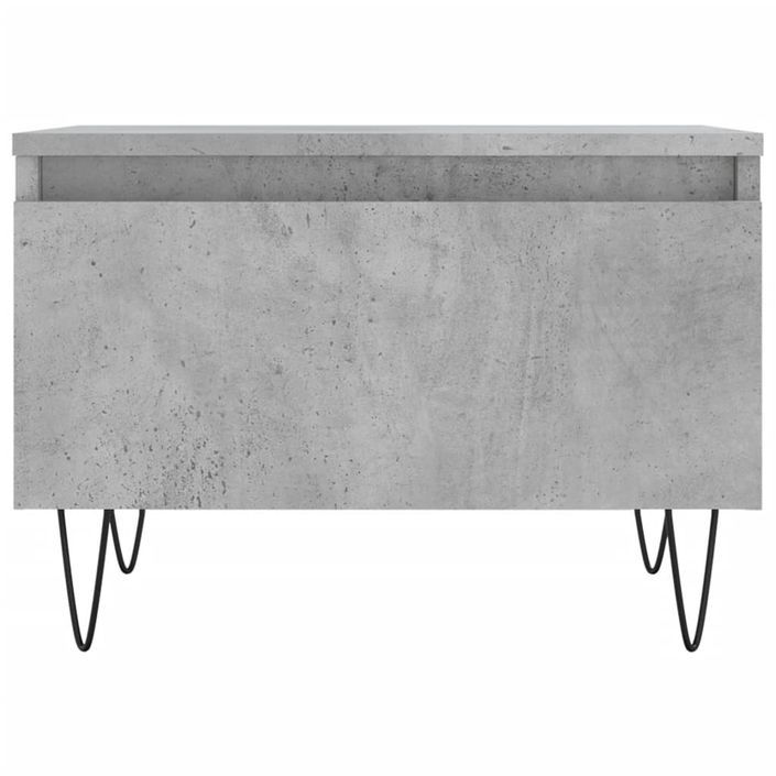 Table basse gris béton 50x46x35 cm bois d'ingénierie - Photo n°5