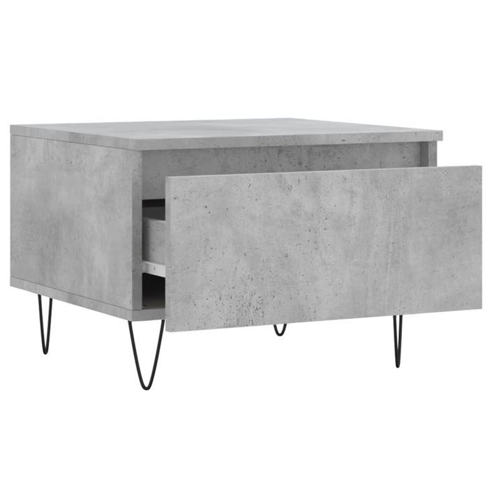 Table basse gris béton 50x46x35 cm bois d'ingénierie - Photo n°6