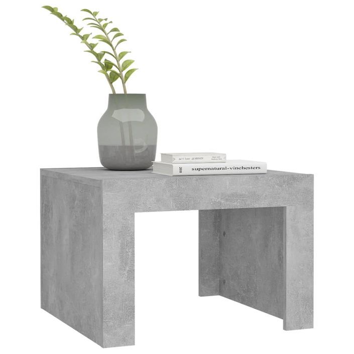 Table basse Gris béton 50x50x35 cm - Photo n°3