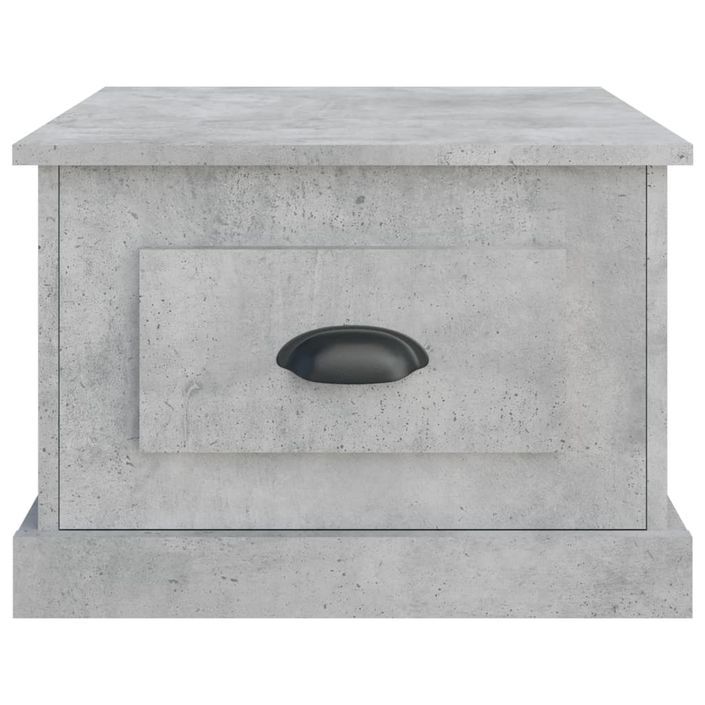 Table basse gris béton 50x50x35 cm bois d'ingénierie - Photo n°6