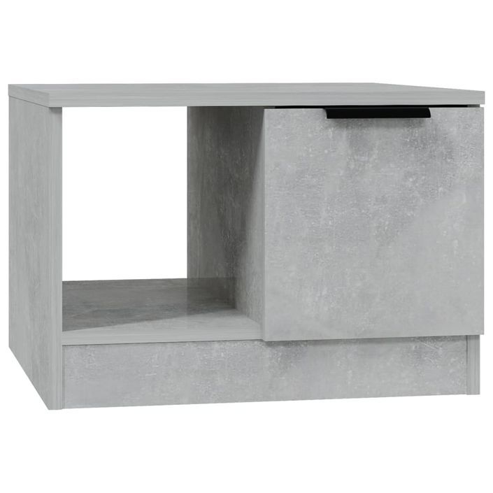 Table basse gris béton 50x50x36 cm bois d'ingénierie - Photo n°2