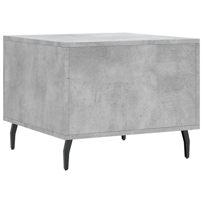 Table basse gris béton 50x50x40 cm bois d'ingénierie - Photo n°8