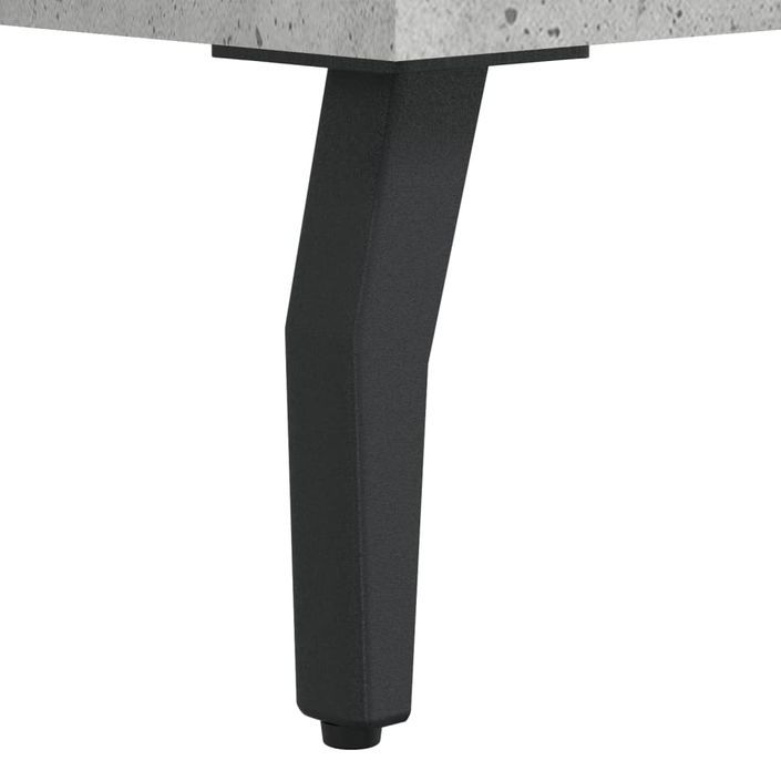 Table basse gris béton 50x50x40 cm bois d'ingénierie - Photo n°10