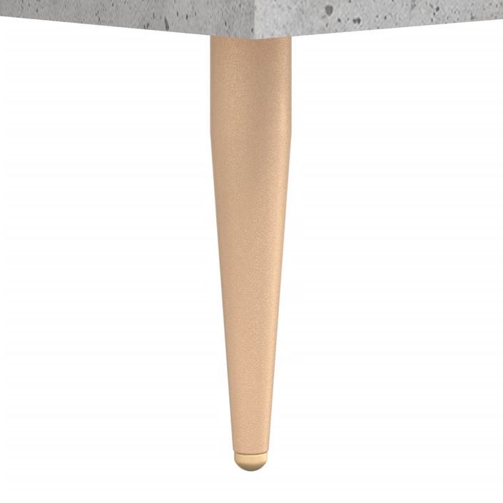 Table basse gris béton 50x50x40 cm bois d'ingénierie - Photo n°10