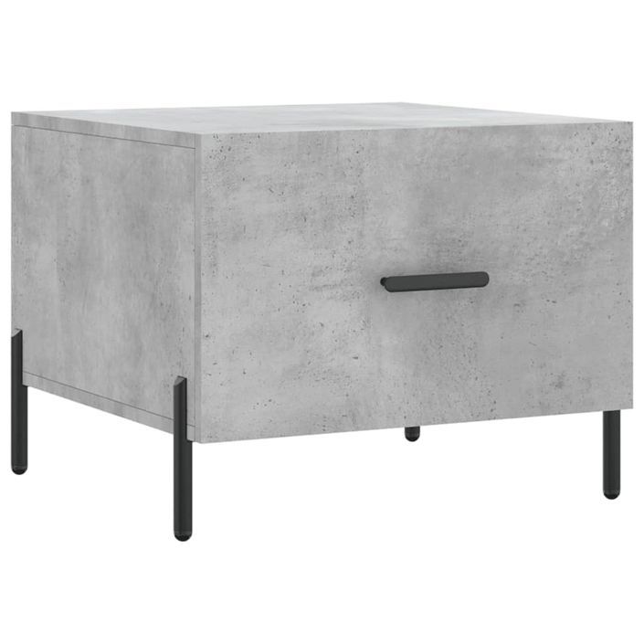 Table basse gris béton 50x50x40 cm bois d'ingénierie - Photo n°2