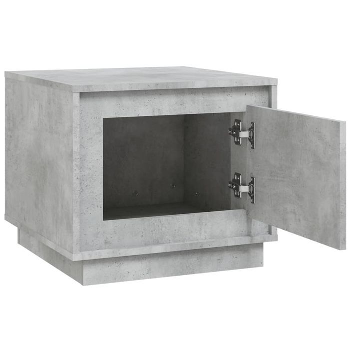 Table basse gris béton 51x50x44 cm bois d'ingénierie - Photo n°6