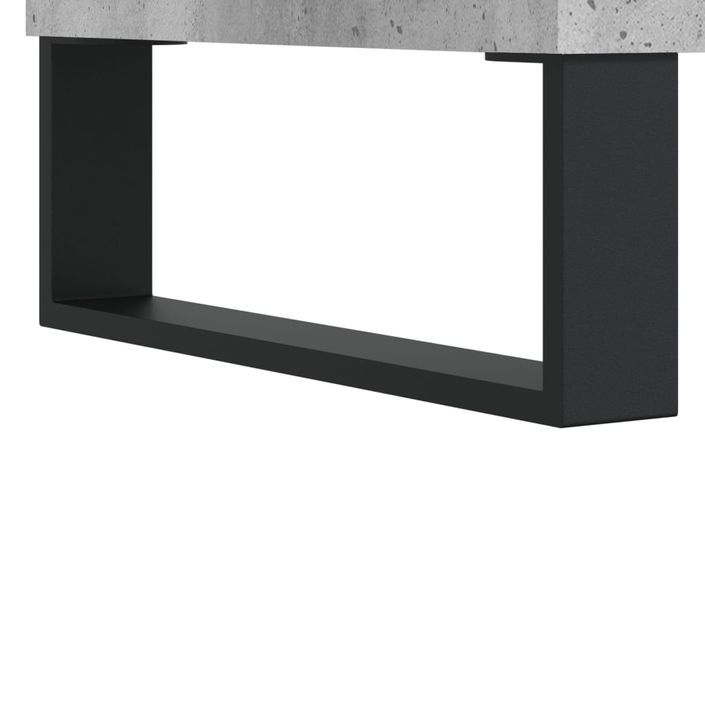 Table basse gris béton 55x55x36,5 cm bois d'ingénierie - Photo n°9