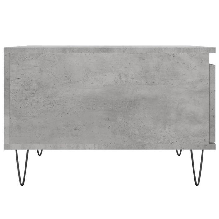 Table basse gris béton 55x55x36,5 cm bois d'ingénierie - Photo n°7